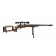 WELL - Sniper MB09D avec lunette de visée 3-9x40 et bipied - 1,5 joule - BOIS