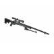 WELL - Pack Sniper MB11D Noir avec avec Bipied + lunette 3-9X40 + Sangle + BB loader + Housse