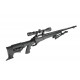 WELL - Pack Sniper MB11D Noir avec avec Bipied + lunette 3-9X40 + Sangle + BB loader + Housse