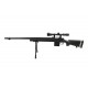 WELL - Sniper MB4405D avec lunette 3-9x40 et bipied - 1,5 joule - NOIR