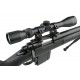 WELL - Pack Sniper MB4405D Noir avec avec Bipied + lunette 3-9X40 + Sangle + BB loader + Housse