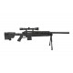 WELL - Pack Sniper MB4406D Noir avec Bipied + lunette 3-9X40 + Sangle + BB loader + Housse