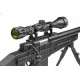 WELL - Pack Sniper MB4408D Noir avec bipied + lunette 3-9x40 + sangle + BB loader + Housse