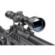 WELL - Pack Sniper MB4408D Noir avec bipied + lunette 3-9x40 + sangle + BB loader + Housse