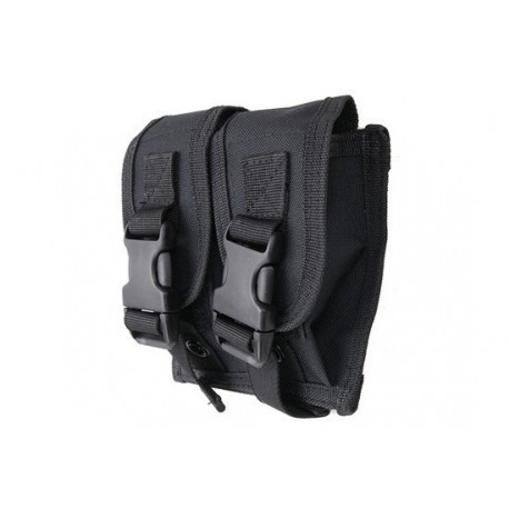 GFC - Poche double pour chargeur arme de poin/grenade 40mm - NOIR GFC - Poche double pour chargeur arme de poin/grenade 40mm - NOIR