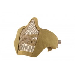 ULTIMATE TACTICAL - Masque grillagé avec attache pour casque - TAN