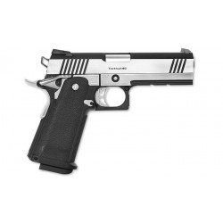 TOKYO MARUI - Hi-Capa tactical .45 Custom GBB gaz - 0,8 joule - CHROME