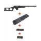 WELL - Pack Sniper MB4408A Noir avec Sangle + BB loader + Housse