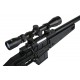 WELL - Pack Sniper MB4409C Noir avec lunette 3-9x40 + Sangle + BB loader + Housse