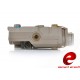ELEMENT AIRSOFT - Boitier PEQ avec fonction lampe LED/ IR /laser rouge - TAN