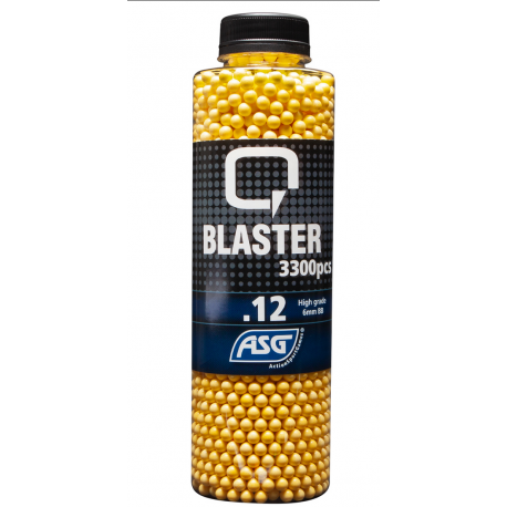 Q-BLASTER - Bouteille de 3300 billes 0,12gr