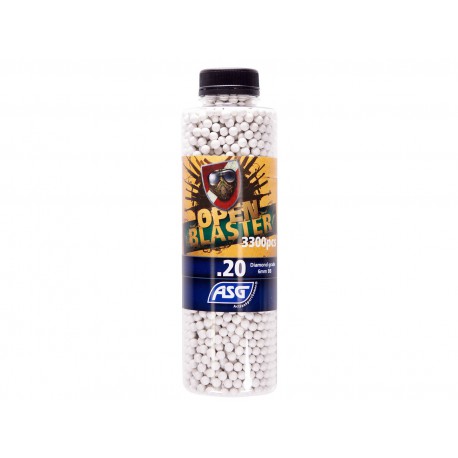 OPEN BLASTER - Bouteille de 3300 billes BIO 0,20gr OPEN BLASTER - Bouteille de 3300 billes BIO 0,20gr