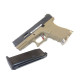 WE - Réplique Pistolet Airsoft S19 G-FORCE T2 - Noir/Silver/Tan