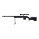 WELL - Pack Sniper MB4416D Noir avec bipied + lunette 3-9x40 + sangle + BB loader + Housse