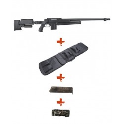 WELL - Pack Sniper MB4414A Noir avec Sangle + BB loader + Housse