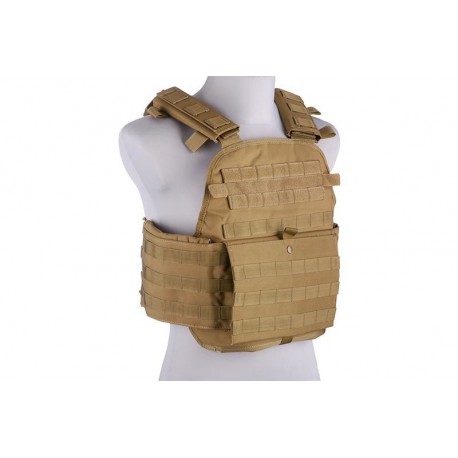GFC TACTICAL - Gilet tactique type ARMOR Plate Carrier - TAN - Heritage  Airsoft
