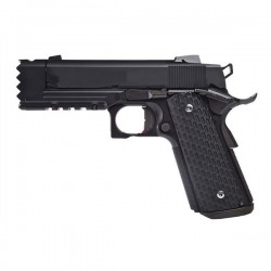 Pistolet Airsoft 1911 Custom NIGHT WARRIOR GBB GAZ - 0,8 joule - NOIR