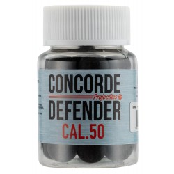 CONCORDE DEFENDER -  30 billes caoutchouc pour T4E calibre 50 