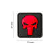 JTG - Patch PVC Punisher - ROUGE