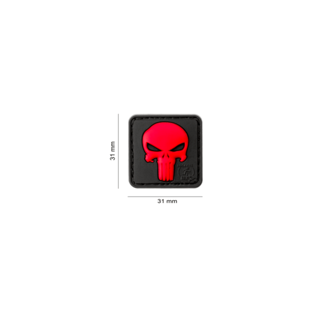 JTG - Patch PVC Punisher - ROUGE JTG - Patch PVC Punisher - ROUGE