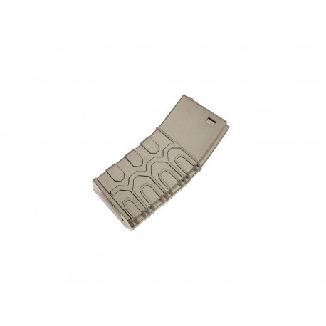 Chargeur T4 tactical 300 billes tan pour M4 - ICS Chargeur T4 tactical 300 billes tan pour M4 - ICS