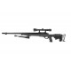 WELL - Pack Sniper MB12D Noir avec bipied + lunette 3-9x40 + sangle + BB loader + Housse