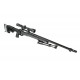 WELL - Pack Sniper MB12D Noir avec bipied + lunette 3-9x40 + sangle + BB loader + Housse