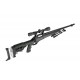 WELL - Pack Sniper MB12D Noir avec bipied + lunette 3-9x40 + sangle + BB loader + Housse