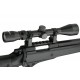 WELL - Pack Sniper MB12D Noir avec bipied + lunette 3-9x40 + sangle + BB loader + Housse