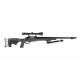 WELL - Pack Sniper MB12D Noir avec bipied + lunette 3-9x40 + sangle + BB loader + Housse