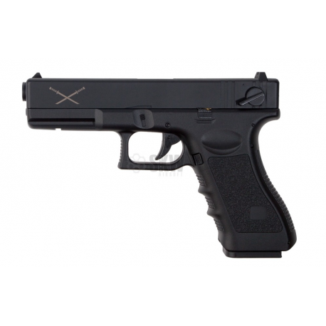 SAIGO - Réplique Pistolet Airsoft YAKUZA 18 AEP avec batterie Lipo - NOIR SAIGO - Réplique Pistolet Airsoft YAKUZA 18 AEP avec batterie Lipo - NOIR