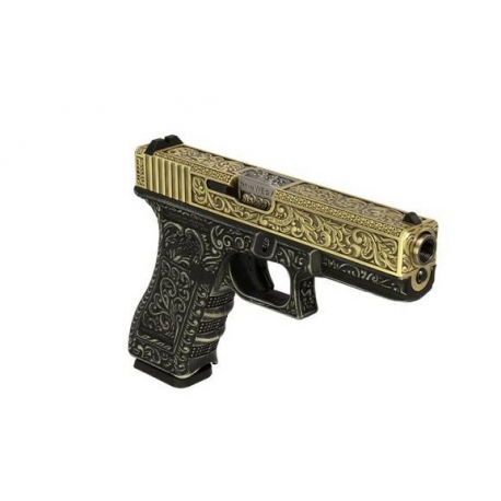 WE - S17 GEN 3 GBB Gaz - 0,9 Joule - GOLD WE - S17 GEN 3 GBB Gaz - 0,9 Joule - GOLD