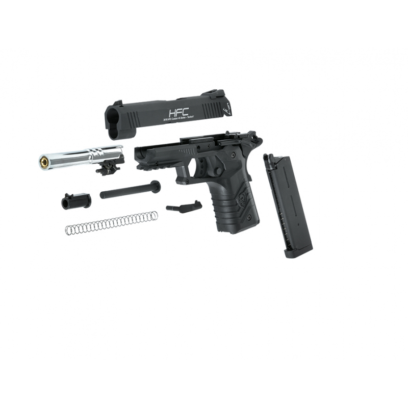 Réplique Airsoft HFC type 1911 gaz GNB S&BE + mallette +1