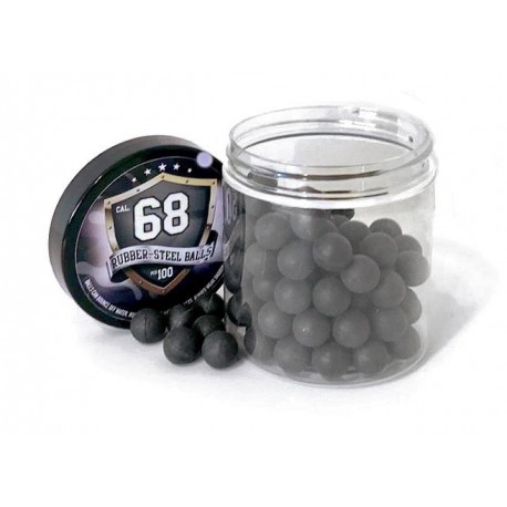 Pot de 100 billes caoutchouc WSD pour T4E cal.68 Pot de 100 billes caoutchouc WSD pour T4E cal.68