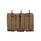 Triple Poches chargeurs type M4/AK/G36 tan - GFC