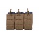 Triple Poches chargeurs type M4/AK/G36 tan - GFC