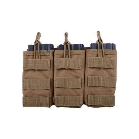 Triple Poches chargeurs type M4/AK/G36 tan - GFC