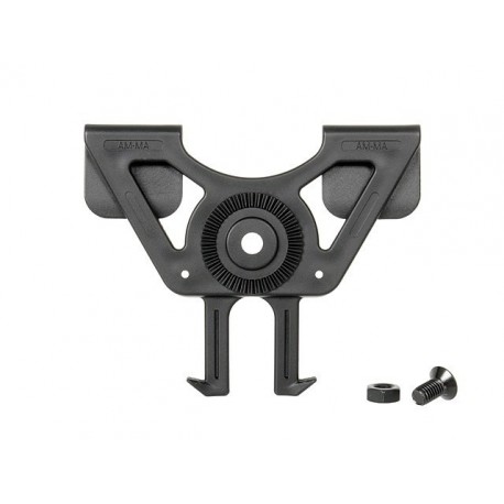 Fixation Système d'Attache Molle noir Pour Holster Etui Rigide - AMOMAX Fixation Système d'Attache Molle noir Pour Holster Etui Rigide - AMOMAX