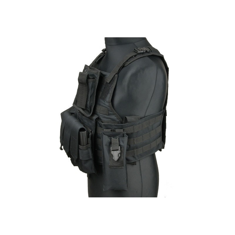 Gilet tactique OTV avec systeme MOLLE - Noir - GFC - Heritage Airsoft