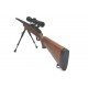 WELL - Pack Sniper MB03EL type bois avec lunette 3-9X40 + Bipied +Sangle + BB loader + Housse