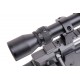 WELL - Pack Sniper MB08A noir avec bipied + lunette 3-9x40 + sangle + BB loader + Housse