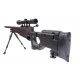 Sniper MB08D noir avec lunette et bipied - WELL