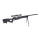 WELL - Pack Sniper MB08A noir avec bipied + lunette 3-9x40 + sangle + BB loader + Housse