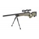 WELL - Pack Sniper MB08D OD avec lunette 3-9X40 + Bipied + Sangle + BB loader + Housse