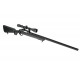 WELL - Pack Sniper MB03C Noir avec lunette 3-9X40 + Sangle + BB loader + Housse