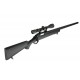 WELL - Pack Sniper MB03C Noir avec lunette 3-9X40 + Sangle + BB loader + Housse