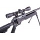 WELL - Pack Sniper MB06B Noir avec bipied + lunette 3-9x40 + sangle + BB loader + Housse