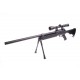 WELL - Pack Sniper MB06B Noir avec bipied + lunette 3-9x40 + sangle + BB loader + Housse