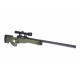 WELL - Pack Sniper MB01 WARRIOR I OD avec lunette 3-9X40 + Sangle + BB loader + Housse