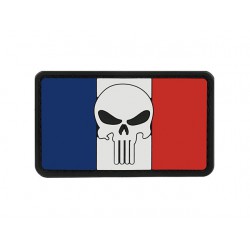 Patch PVC drapeau france PUNISHER